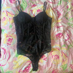 Black Lacy Bodysuit